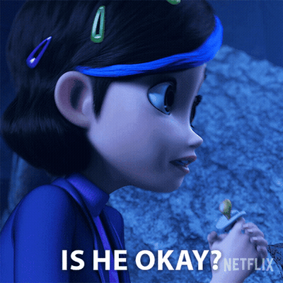 Cartoon Girl With Pacifier Is He Okay Netflix GIF