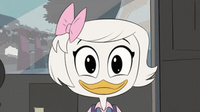 Cartoon Girl with Pink Bow