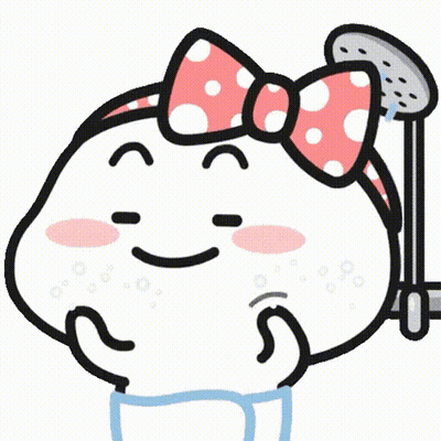 Cartoon Girl With Pink Bow GIF