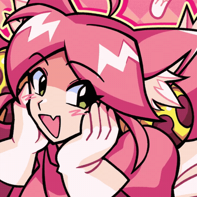 Cartoon Girl With Pink Hair And Crown GIF
