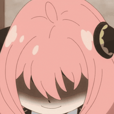 Cartoon Girl With Pink Hair And Heh GIF