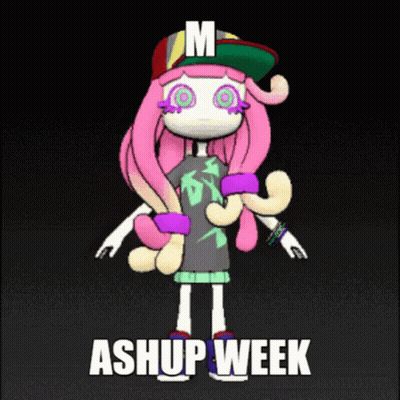Cartoon Girl With Pink Hair Saying Aship Week GIF