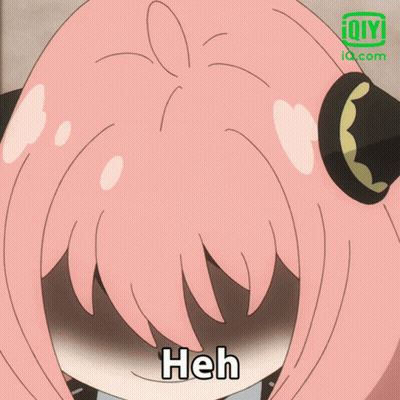Cartoon Girl With Pink Hair Smiling GIF