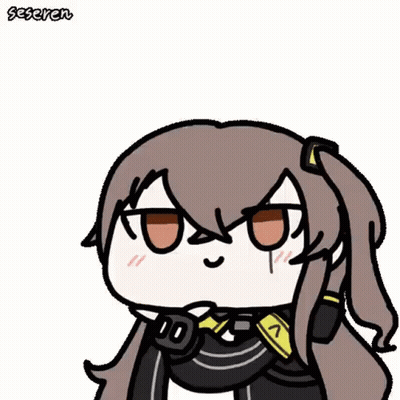Cartoon Girl With Ponytail And Headphones GIF