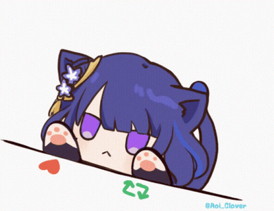 Cartoon Girl With Purple Hair
