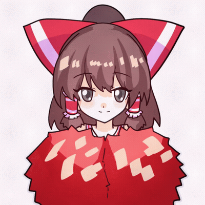 Cartoon Girl With Red And White Bow GIF