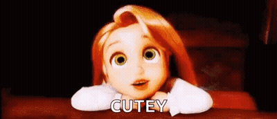 Cartoon Girl With Red Hair And Green Eyes Laying In Bed GIF