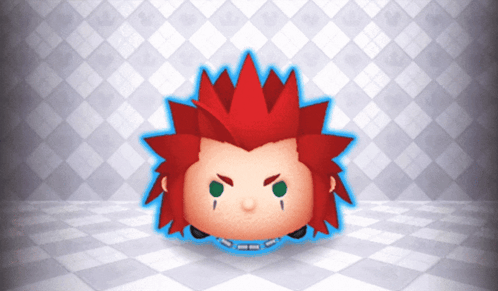 Cartoon Girl With Red Hair And Green Eyes GIF