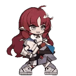 Cartoon Girl With Red Hair Holding Book Sticker