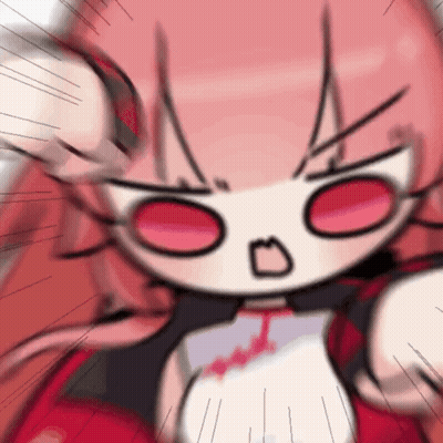 Cartoon Girl With Red Hair Surprised GIF