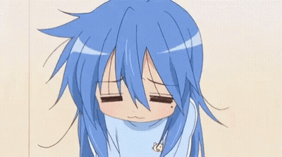 Cartoon Girl With Short Black Hair Making Silly Face GIF