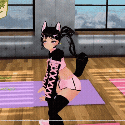 Cartoon Girl With Sweater Saying Xxx GIF