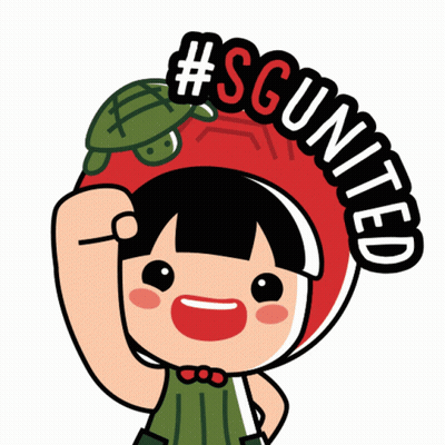 Cartoon Girl With Turtle On Head And #Sgunitted GIF