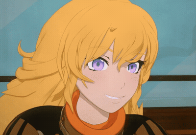 Cartoon Girl With Yellow Hair And Blue Eyes GIF