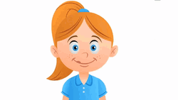 Cartoon Girl Yummy Reaction GIF
