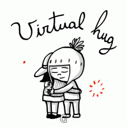 Cartoon Girls Sending Empathy GIF