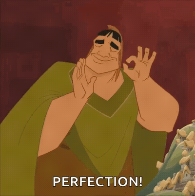 Cartoon Giving OK Sign Saying Perfection GIF