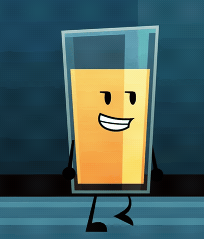 Cartoon Glass Of Orange Juice GIF