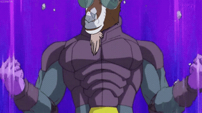 Cartoon Goat In Purple Armor GIF