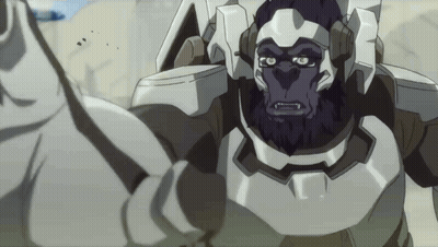 Cartoon Gorilla Face With Beard GIF