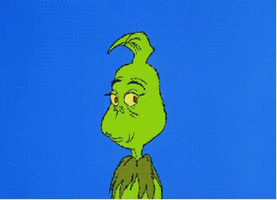 Cartoon Grinch With Blue Sky GIF