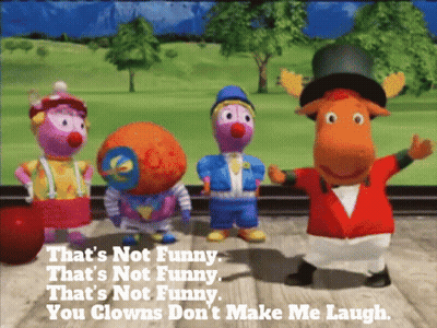 Cartoon Group Saying That's Not Funny GIF