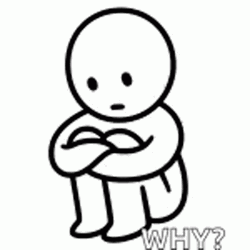 Cartoon Guy Feeling The Sadness Moving Sketch GIF