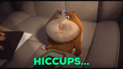 Cartoon Hamster Hiccup