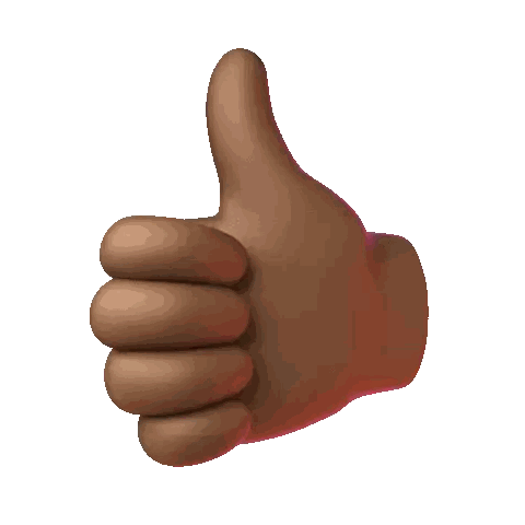 Cartoon Hand Giving Thumbs Up Sticker