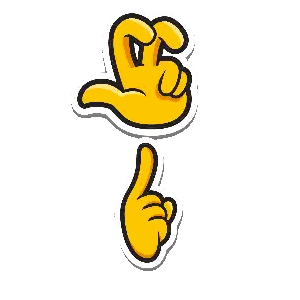 Cartoon Hand Giving Thumbs Up Sticker