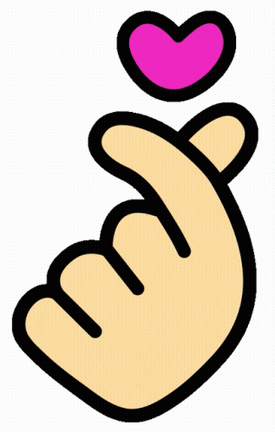Cartoon Hand Making Heart GIF