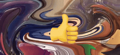 Cartoon Hand Thumbs Up Colorful Background GIF