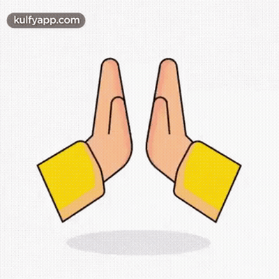 Cartoon Hands Praying GIF
