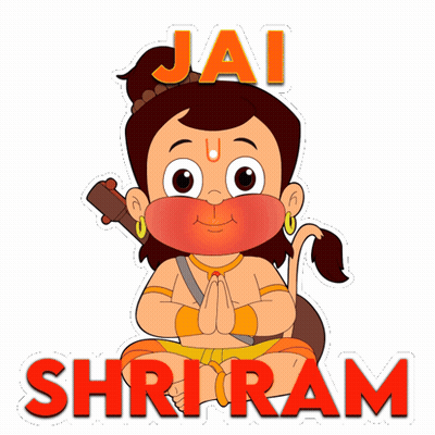 Cartoon Hanuman Jai Shri Ram GIF