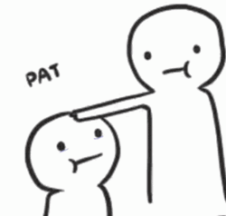 Cartoon Head Pat GIF