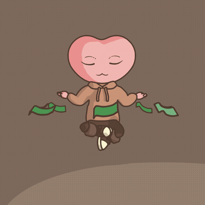 Cartoon Heart Wearing Hoodie GIF