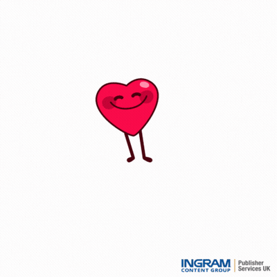 Cartoon Heart With Arms And Legs Saying I Love You But Not As Much As I Love Books GIF