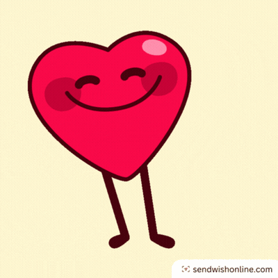 Cartoon Heart With Arms And Legs Smiling GIF