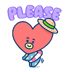 Cartoon Heart With Hat Preserver Please Sticker