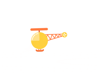 Cartoon Helicopter Helicopter Bouncing Meme GIF