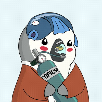 Cartoon Holding Bottle Saying Copium GIF