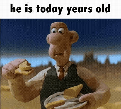 Cartoon Holding Food And Cheese Today Years Old GIF