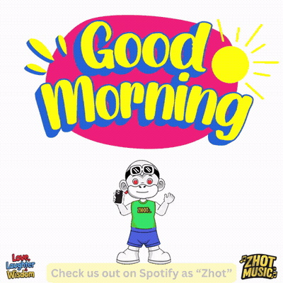 Cartoon Holding Gun Saying Good Morning GIF