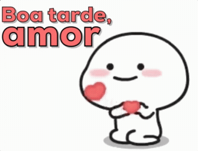 Cartoon Holding Heart With Boa Tarde Amor GIF