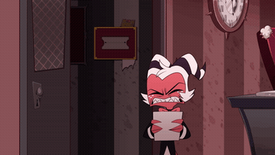 Cartoon Holding Paper In Front Of Wall Clock GIF