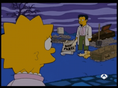 Cartoon Holding Paper Saying Body Parts GIF