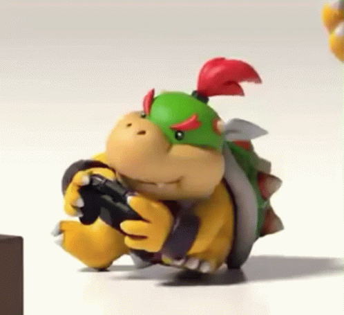 Cartoon Holding Remote Control GIF