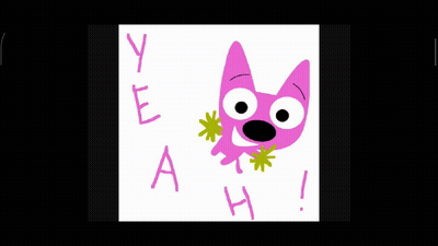 Cartoon Hoops Character Cheerleader Pom Poms Yeah GIF
