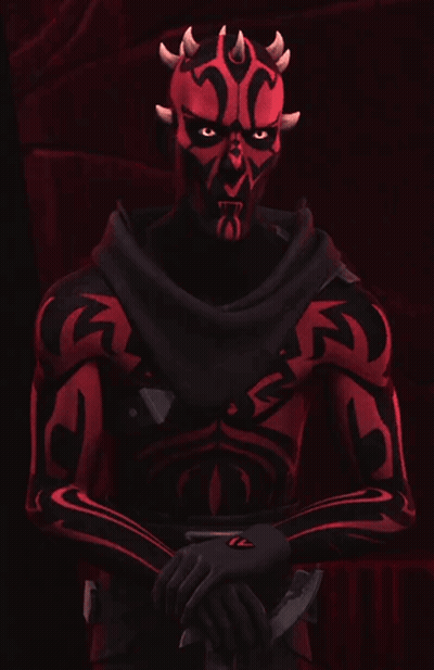 Cartoon Horned Character Holding Sword GIF