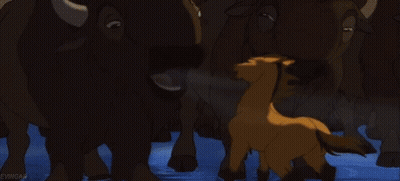 Cartoon Horse Standing In Water GIF